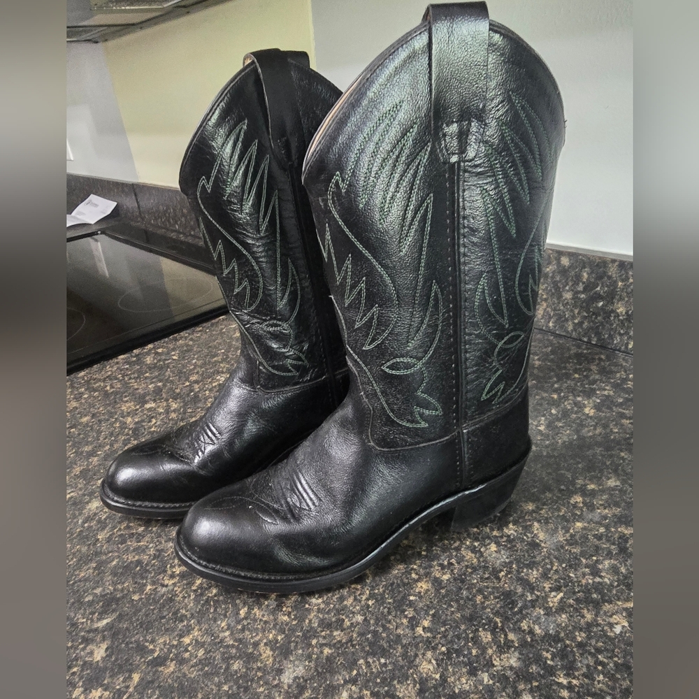 Boys Leather Cowboy Boots